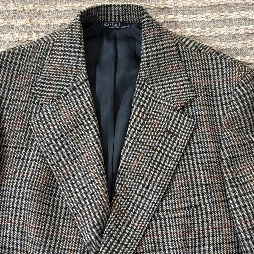 Polo by Ralph Lauren  Plaid Wool Men’s Sport Jacket Blazer Size XL‎